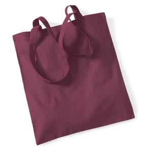 Bolsa de Compras Promocional de Algodón 100%, Color Borgoña, Talla Única, Uso Casual - Product Image 1