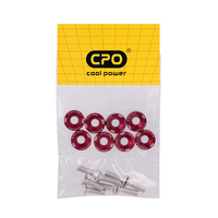 Nouveaux Fixations en Aluminium CPO 8 Pièces/Paquet Vis Concaves Modifiées pour Voiture Rondelles de Pare-chocs Moteur Boulons de Scooter Norme ANSI Garantie 12 Mois