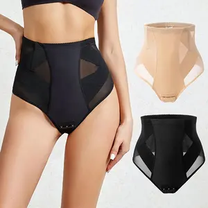 024 Cross-Border Europe America Large High Waisted Buttocks Lifting For Postpartum Beauty Waist Tightening T-Shaped Underpants