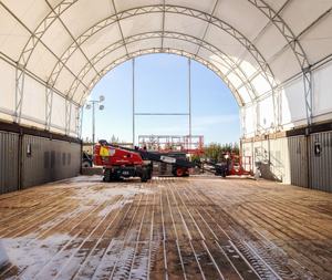 Abri conteneur en gros à prix abordable, abri en tissu PVC, abri dôme, abri tente conteneur extérieur, tente de toit PVC/PE - Product Image 6