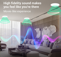 2* Hi-Fi Sesli Akıllı Tavan Hoparlörleri 5.25 İnç Ev Sineması Ticari Stereo Arka Plan Müzik Sistemi S56 Ble özellikli