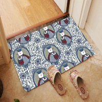 Tapis écologique de luxe en métal, coupe-vent nordique, moderne, géométrique, en caoutchouc, vente en gros, blanc, porte extérieur