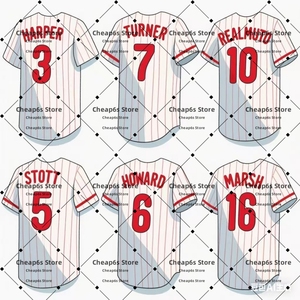 Thanh Niên nam khâu Harper treaturner J. t. Realmuto Kyle schwarber Jerseys Philadelphia phillie người Mỹ bóng chày Jersey - Product Image 1