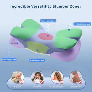 Cuscino Ortopedico in Memory Foam a Forma di Farfalla, per Sollievo dal Dolore al Collo, Supporto Ergonomico per il Sonno con Fodera Lavabile - Product Image 4