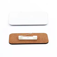 Badge nominatif en MDF personnalisé vierge double face pour sublimation, cadeaux promotionnels d'entreprise, portable, mode, taille personnalisée