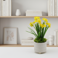 Mini plante artificielle en pot de buis, écologique, ignifuge, feuillage dense, résistante aux intempéries, pour bureau, cloison de bureau, intérieur