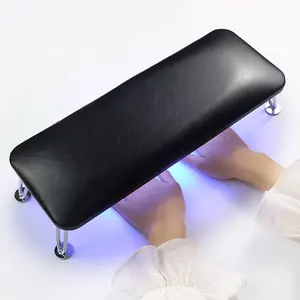 Iksbeauty 2 in 1 Portable UV LED Light Lamps Professional Electric Gel Nail Light Lamp Dryer Machine Both Hand Black Hand Pillow