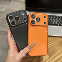 Étui de protection de luxe mat antichoc en PC rigide avec grande fenêtre pour appareil photo pour iPhone 18 Pro Max 17 Pro 16 Plus
