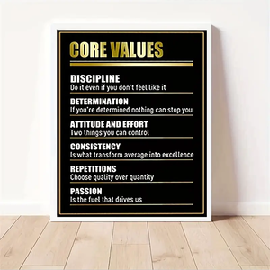 客厅办公室无框励志墙面艺术光泽简约海报画布印刷正面报价画 - Product Image 1