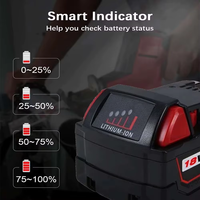 Paket Baterai Lithium-Ion Pengganti Victpower 18V 5.0Ah/6.0Ah untuk Perkakas Bor Tanpa Kabel 500 Siklus
