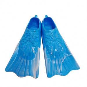 Manufacturer Wholesale Adult Swim Flippers Full <b>Foot</b> Design Free Samples Short <b>Blade</b> Silicone Swimming Fins - Product Image 6