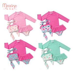 Trajes de Baño para Niños al por Mayor para el Verano, Conjuntos de 3 Piezas para Niñas con Estampado Personalizable y Traje de Baño para Bebés, Conjuntos de Ropa para Niñas - Product Image 6