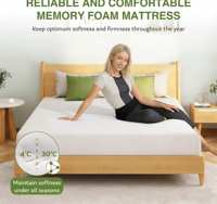 8 Zoll Hybrid-Memory-Schaum-Matratze mit abnehmbarem Bezug, kühlendem Grüntee-Gel, mittelfester Unterstützung, Druckentlastung, Hotelbett, 75 Zoll Länge