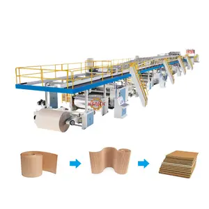 Corrugator machine full set corrugated cardboard production line carton packing machine