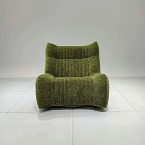 Sillón Sofá Minimalista Moderno, Diseño de Oruga de Chenilla, para Sala de Estar, Dormitorio, Balcón, Asiento Reclinable - Product Image 2