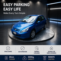 Plateforme tournante électrique encastrable pour garage privé et système de stationnement domestique