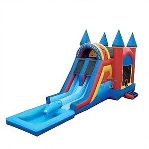 Nouveau design 2025 WINWAYTOYS Château gonflable en PVC pour enfants, idéal pour le jeu ou la location à usage commercial et en station balnéaire, capacité 5-10 passagers - Product Image 1