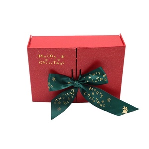 Customizable Luxury Christmas Gift <b>Boxes</b> with Ribbon Decoration Modern Style Recycled Materials Eco-Friendly and Stylish - Product Image 5
