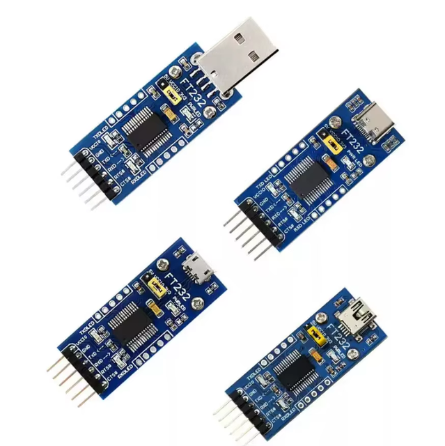 Waveshare FT232RNL USB to TTL Serial Adapter Module - Optional Interfaces (UART/RS232/RS485) for Arduino/Raspberry Pi