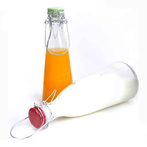Bouteilles en verre à bouchon basculant en céramique, type scellé, 5 gallons, 1 litre, 500 ml, pour lait et autres produits laitiers, vente en gros - Product Image 2