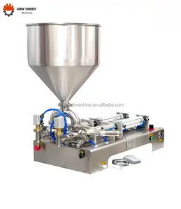 anti-drip semi automatic pneumatic one head liquid paste filling machine