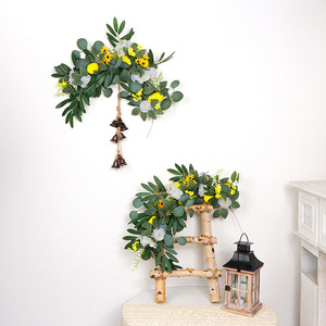 Vigne artificielle de citron Zongwang à suspendre, 30cm-100cm, fleur en soie, décoration intérieure, accessoires de mariage et d'extérieur - Product Image 1