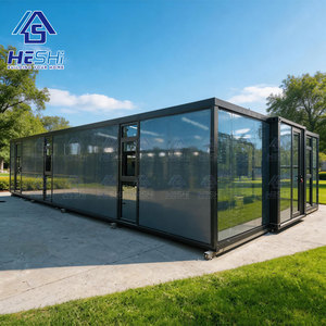 บ้านสำเร็จรูปแบบตู้คอนเทนเนอร์ขนาด 20 ฟุต 40 ฟุต แบบขยายได้ พร้อมฉนวนกันความร้อน มีให้เลือก 1 2 3 4 5 ห้องนอน บ้านพับได้เคลื่อนย้ายได้ - Product Image 1