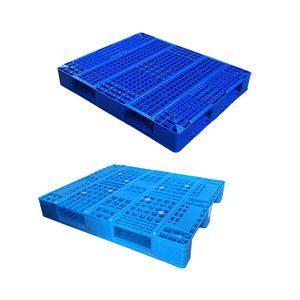 Paletas de plástico reutilizables estándar de HDPE industrial resistente para uso en estantes de vigas de almacén - Product Image 6