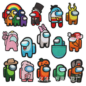 Dibujos animados ordenador bordado marca dinosaurio capítulo figura bordado tela Ropa Decoración parche insignias - Product Image 2