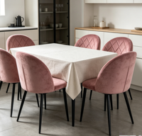 Vente en gros de chaises rembourrées nordiques pour cuisine salon restaurant salle à manger en velours coloré 4 chaises pour table à manger