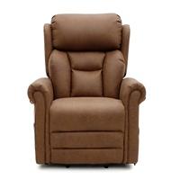 Geeksofa Chaise inclinable électrique à moteur quadruple avec appui-tête électrique et soutien lombaire pour les personnes âgées