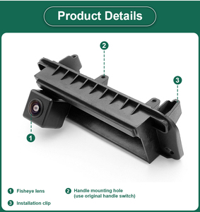 Xếp phía sau xem sao lưu AHD 1080p máy ảnh cho Mercedes Benz C Class C180 C200 C260 Mb w204 W205 S204 W212 xe - Product Image 3