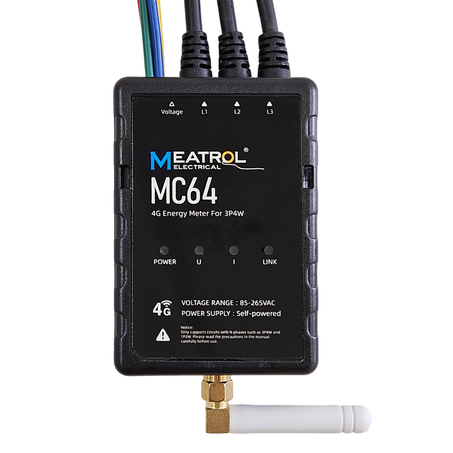 MC-64 Rogowski Coil Power Meter- Measures Active/Reactive/Apparent Energy