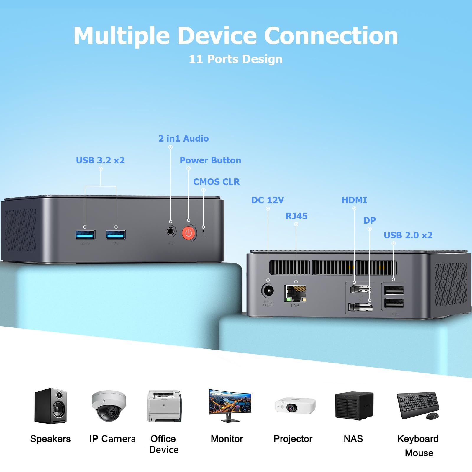 Awow AK10 Pro Windows 11 12th Gen Intel Celeron N100 Quad Core