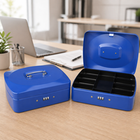 Key Money Box für Unternehmen Kassierer und Petty Cash Metal Cash Box mit Zahlens chloss