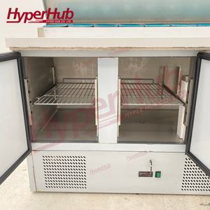 Réfrigérateur <span class=keywords><strong>Saladette</strong></span> à prix d'usine, <span class=keywords><strong>2</strong></span>/3 <span class=keywords><strong>portes</strong></span>, sous-comptoir, équipement de préparation des aliments, comptoir de préparation des salades, refroidisseur - Product Image 5