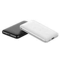 Recién llegado, cargador móvil portátil Universal, Banco de energía de 5000mAH, logotipo personalizado, ultradelgado, 3 en 1, 2 Cables integrados, Puerto Micro USB