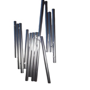 Varillas de Aluminio de 6 mm de Diámetro y 8-11 cm de Longitud, Anodizadas en Plata Brillante, para Accesorios de Campanas de Viento y Xilófonos - Product Image 1