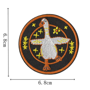 Patchs brodés thermocollants Silly Goose, motif animalier Meme Silly Goose - Product Image 3