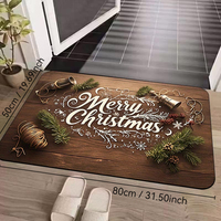 Modern Polyester Christmas Stylish Plush Living Room Carpet Non-Slip Smooth Comfortable Rug for Winter Holiday Use