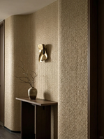 Revêtement mural extérieur en pierre naturelle tissée en chanvre imperméable pour la décoration des murs extérieurs et intérieurs des villas