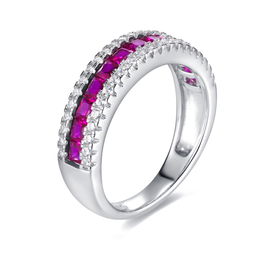 Bague polyvalente en rubis tendance