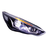 Conjunto de Faros LED para Ford Focus 15-18, DRL, Señal de Giro Secuencial, Lente de Proyector Doble, Reemplazo de Faros Halógenos, Actualización