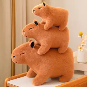 Peluche Capybara CPC CE Peluche Animaux Peluche Poupées Peluches Poupées Capybara de la Vie Réelle Jouets pour Enfants Peluche Cadeau de Noël