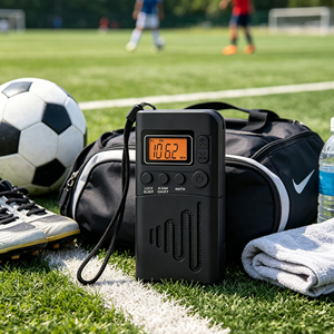 Radio de Bolsillo <span class=keywords><strong>Mini</strong></span> Portátil de Alta Sensibilidad Digital AM FM de 2 Bandas, Funciona con Pilas AAA, Regalo para Personas Mayores, OEM, Logotipo Personalizado, Venta al por Mayor - Product Image 2