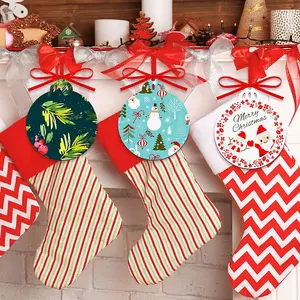 Sublimation Ornament Personalized Wood Round Blank Christmas Hanging Ornaments Discs With Rope For Xmas Ornament DIY Decor