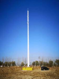 Shenghong ISO9001 chứng nhận đơn ống thép mạ kẽm nhúng nóng 15m-50m phụ kiện tháp Viễn Thông phụ kiện - Product Image 3