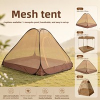 Moustiquaire de camping automatique prête à l'emploi, respirante, en tissu Oxford, 1500-2000 mm, imperméable, quatre saisons, pour deux personnes