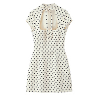 PB&ZA Femme 2026 Nouvelle Collection Été Chic et Tendance Robe Courte Mini avec Nœud Décoratif Vintage Robes Féminines Vestidos Robe Mujer