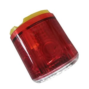 DL-S6213 Feu clignotant solaire rouge, lumière d'avertissement LED, IP65, matériau PC, 220V, utilisation pour la sécurité routière - Product Image 2